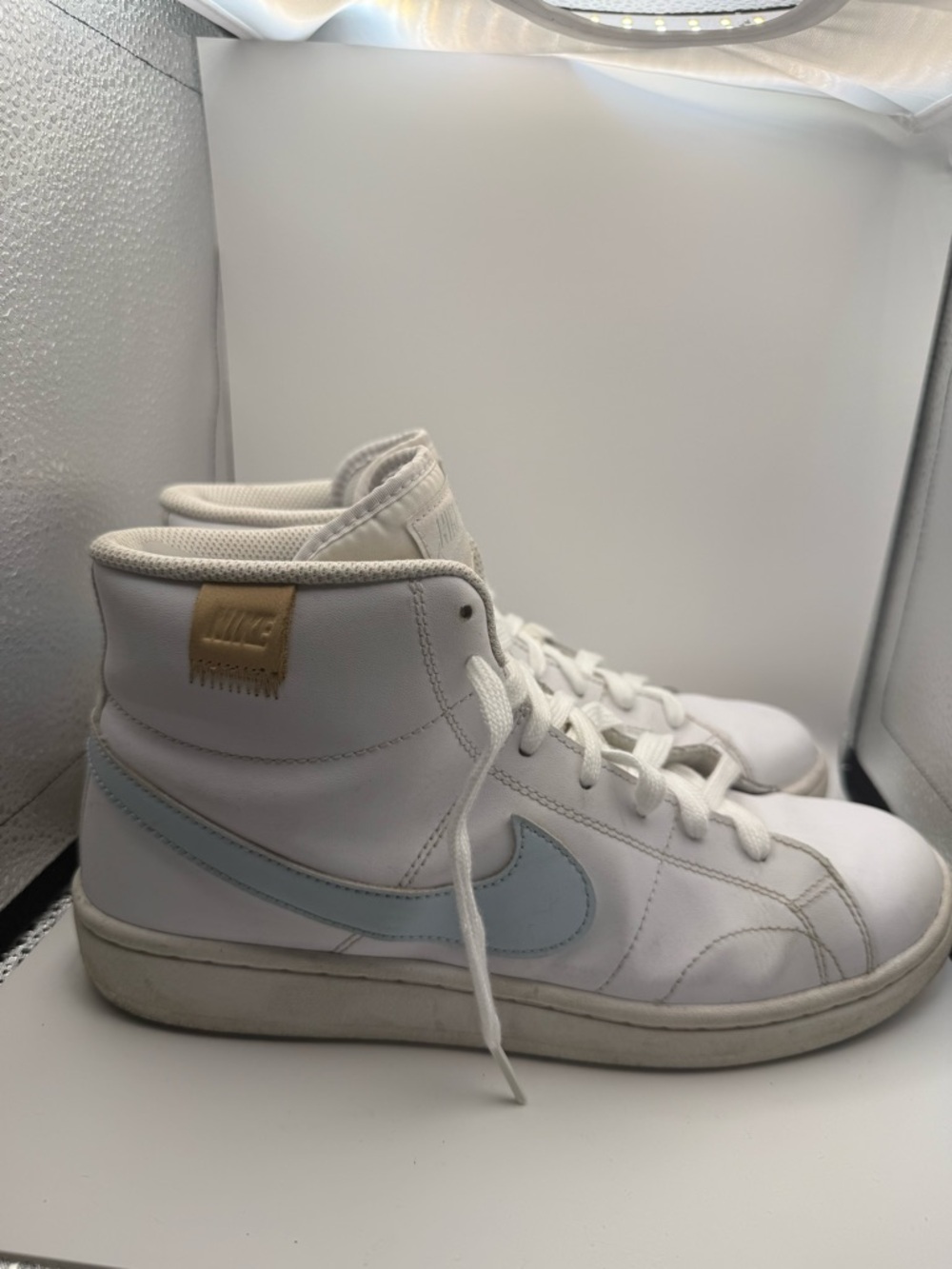 Nike Wmns Court Royale 2 Mid 'White Blue Tint' CT1725-100 Sneaker Streetwear 9.5 - Picture 3 of 8